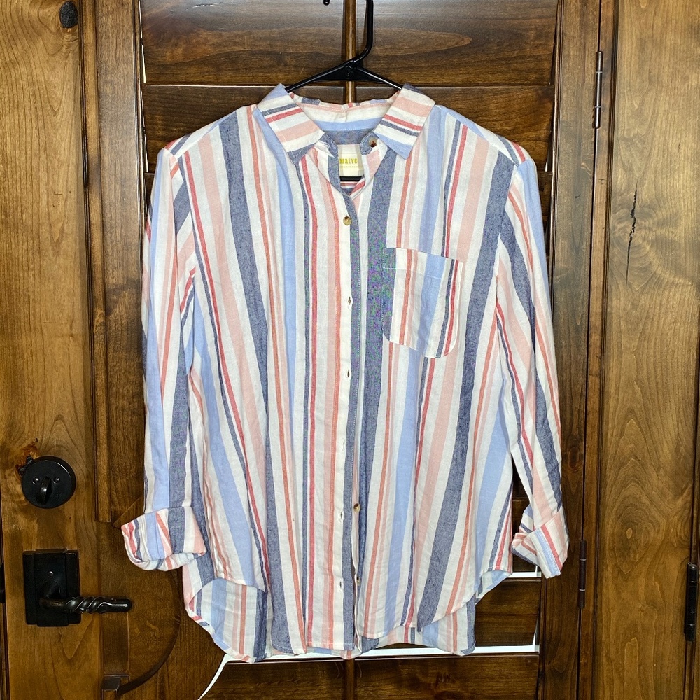 Colorful Stripe Blouse from Anthropolgie